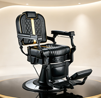 Fauteuil de barbier hydraulique inclinable confortable pour salon de beauté