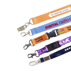 昇華プリントのエコフレンドリーなランヤード、プラスチック製の安全クリップ付き、販促用、カスタムオフィス、ソーシャルワーカー用ネックランヤード - Product Image 3
