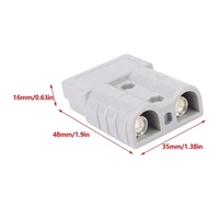 Prise d'alimentation 2 pôles 600V 50A 120A 175A 350A, connecteur électrique robuste pour batterie UPS et véhicules électriques à déconnexion rapide