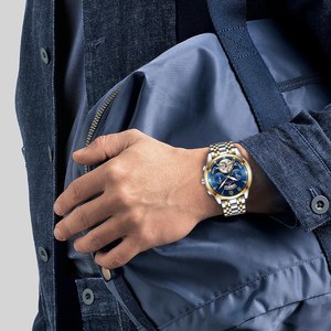 <span class=keywords><strong>Montre</strong></span> <span class=keywords><strong>Homme</strong></span> de Luxe Haut de Gamme en Acier Inoxydable Luminescente, <span class=keywords><strong>Montre</strong></span> Décontractée <span class=keywords><strong>Chic</strong></span> Étanche 3 ATM pour Sport et Extérieur - Product Image 3
