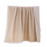 Confortable Bouclés Doux En Peluche Ruché Vison Couvertures pour L'hiver Pelliccia Mongolie Faux Fourrure De Vison Royal Teddy En Fausse Fourrure Jeter Couvertures