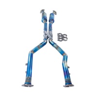 Sistema de Escape con Tubo Intermedio en Z para Lexus RCF 5.0L V8 2015, Tubo de Escape de Aleación de Titanio Personalizado