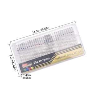 Stainless Steel Nail Drill Bits Set 3/32" Diamond Grinding <b>Head</b> Dead Skin Remover Cuticle Bit Removes Gel Acrylic Nails Smooth - Product Image 3