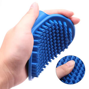 Cepillo de Baño Ajustable con Asa de Goma para Mascotas, Perros y Gatos, para Eliminar el Pelo, Limpiar, Calmar y Masajear con Champú - Product Image 6