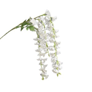 Guirlande florale artificielle Jinxi en soie pour décoration suspendue, guirlandes de mariage, rose, violet, rouge, blanc, bleu, simple - Product Image 4