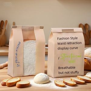 Autocollants personnalisés avec logo, de qualité alimentaire, résistants à l'huile, pour fenêtres de pâtisseries, sacs en papier, biscuits, croissants, matériaux biodégradables - Product Image 1