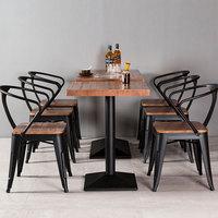 Meubles de restaurant, bar, café, table et chaises en métal, meubles de restaurant, ensemble de chaises et de table de restaurant, table et chaises de restaurant