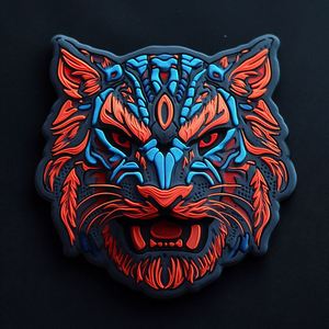 Patch en PVC et silicone personnalisé pour logo par transfert thermique, logo 2D souple pour chapeau, patch en caoutchouc PVC à scratch - Product Image 1