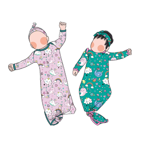Little Glow Kid Boutique – Nouveaux gigoteuses à manches longues pour nouveau-nés, combinaisons nouées et barboteuses pour enfants à prix réduit - Product Image 4