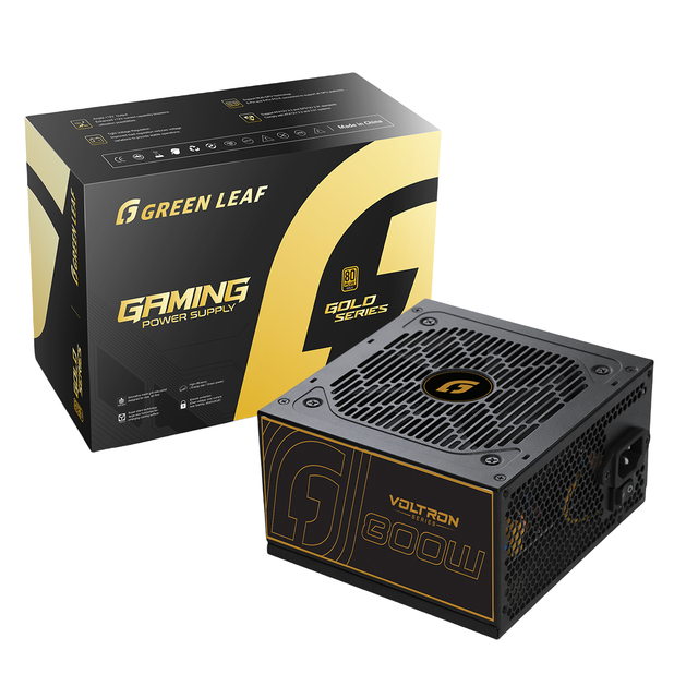 GREENLEAF >1000W 80+ Bronze Certified ATX Power Supply 120mm Black Ultra Quiet Cooling Fan All Protections Gaming PC Desktop