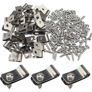 Clips de fil agricole, 100 par paquet. Clips de <span class=keywords><strong>fixation</strong></span> pour clôture. Convient pour l'installation de clôtures en fil métallique soudé sur des clôtures en bois. - Product Image 5