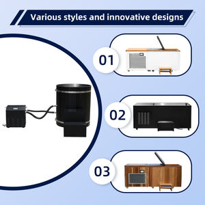 Koud Dompelbad Met Chiller Dual Zone Swim Spa Bubbelbad Sauna Pod Herstellen Ijsbad Optioneel - Product Image 5