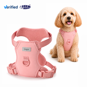 Ming Jia <strong>Pink</strong> Reflective Dog <strong>Harness</strong> No Pull Soft Mesh Pet Vest Safety Walking <strong>Harness</strong> - Product Image 1