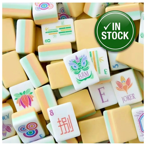Juego de Mahjong Acrílico Ecológico de Lujo Moderno Americano Personalizado, 160 Fichas, Resistente al Agua, con Bolsa Amarilla para Navidad, Oh My <span class=keywords><strong>Poker</strong></span> - Product Image 1