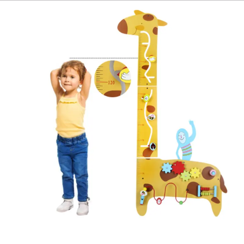 カラフルな幼児の部屋の装飾教材壁掛け測定高さおもちゃ