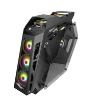 Gran caja de Pc EATX, caja de computadora, vidrio enorme para accesorios de Pc, piezas y accesorios de computadora de escritorio, carcasa de plástico en stock