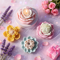 J1037 Blumen-Fondant-Kuchenbackform DIY Kuchendekoration Blumen Handgemachte Seife Auto-Dekorationen Dekorationsformen