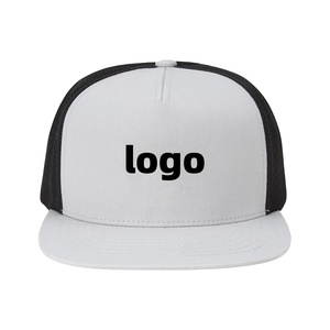Patches Logo <b>Flat</b> Brim Mesh Panel Baseball <b>Cap</b> Trucker Hat Fitted Snapback Sports Hats for <b>Men</b> High Quality Gorras <b>Cap</b> for <b>Men</b> - Product Image 2