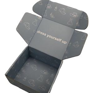 Customized logo folding corrugated cardboard <b>box</b> for mail transportation and clothing <b>gift</b> packaging - Product Image 4