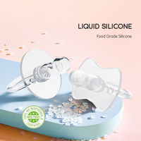 Usine personnalisée de haute qualité de qualité alimentaire sans BPA gonflage d'air doux liquide silicone nouveau-né bébé sucette