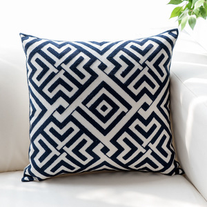 Housse de coussin en coton à formes géométriques, taie d'oreiller décorative, modèle américain, pour la <span class=keywords><strong>maison</strong></span>, le canapé, dessins brodés, nouveau, - Product Image 4