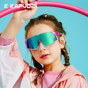 Kapvoe Kids Sport <b>Glasses</b> Full Rim Mirror Lens Anti-Uv Windproof Cycling Outdoor Use - Product Image 4
