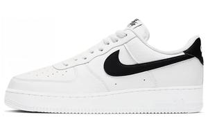 Zapatillas Nike <span class=keywords><strong>Air</strong></span> <span class=keywords><strong>Force</strong></span> <span class=keywords><strong>1</strong></span> '07 Blancas y Negras de Cuero para <span class=keywords><strong>Hombre</strong></span>, Estilo Baloncesto, Casuales - Product Image 1