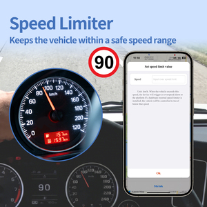 Limitador de Velocidad para Automóvil, Rastreador GPS para Automóvil, Alarma de Límite de Velocidad para Vehículos en Todo el Mundo, Dispositivo de Rastreo GPS - Product Image 4