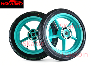 Nuevo Juego de Ruedas de Carretera para Motocicleta de 14 Pulgadas, Neumáticos Sin Cámara HSKabin Tuttio Yozma Razor Valtinsu 90/90-14 110/70-14 120/70-14 190mm - Product Image 5