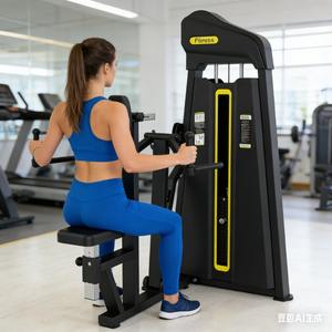 Machine à rames verticales Cheernin avec câble de 6 mm, équipement d'isolation dorsal soudé robotiquement pour centre de fitness et usine - Product Image 1