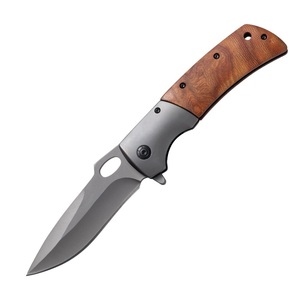 Navaja Plegable con Mango de Madera de Palisandro para Supervivencia al Aire Libre, Camping, Táctica, EDC, Hoja de Alta Dureza 3Cr13, Dropshipping Shopify - Product Image 1