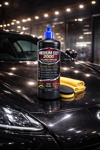 GRAPHONEX MEDIUM CUT 2000 Pâte de polissage pour peinture automobile, Composé correcteur, Oxyde d'aluminium, 1000ml, Formule faible en poussière - Product Image 3
