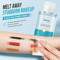 Air Pembersih Makeup Hot Sale Dengan Pompa, Pembersih Wajah, Menghilangkan Makeup Wajah/Bibir/Bulu Mata, Semua Dalam Satu, Micellar Water