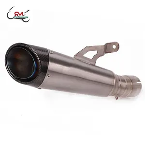 Motorcycle GP Exhaust Escape Full System Modify Titanium Alloy Middle Link Pipe Carbon Fiber Muffler For BMW S1000RR 2019-2023