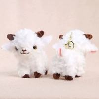Vente directe usine : Peluche mignonne en forme de mouton en position debout, pendentif, jouet créatif et culturel, porte-clés de sac