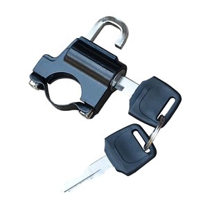 Verrou de casque de moto électrique 50 mm en alliage d'aluminium antivol pour scooter et vélo, crochet de fixation sécurisé à clé en métal ABS - Product Image 1