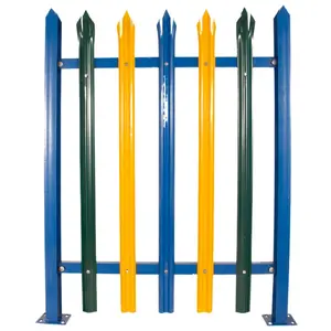 Acciaio Picchetto Palizzata di Recinzione e Cancello Palizzata Pallido - Product Image 1