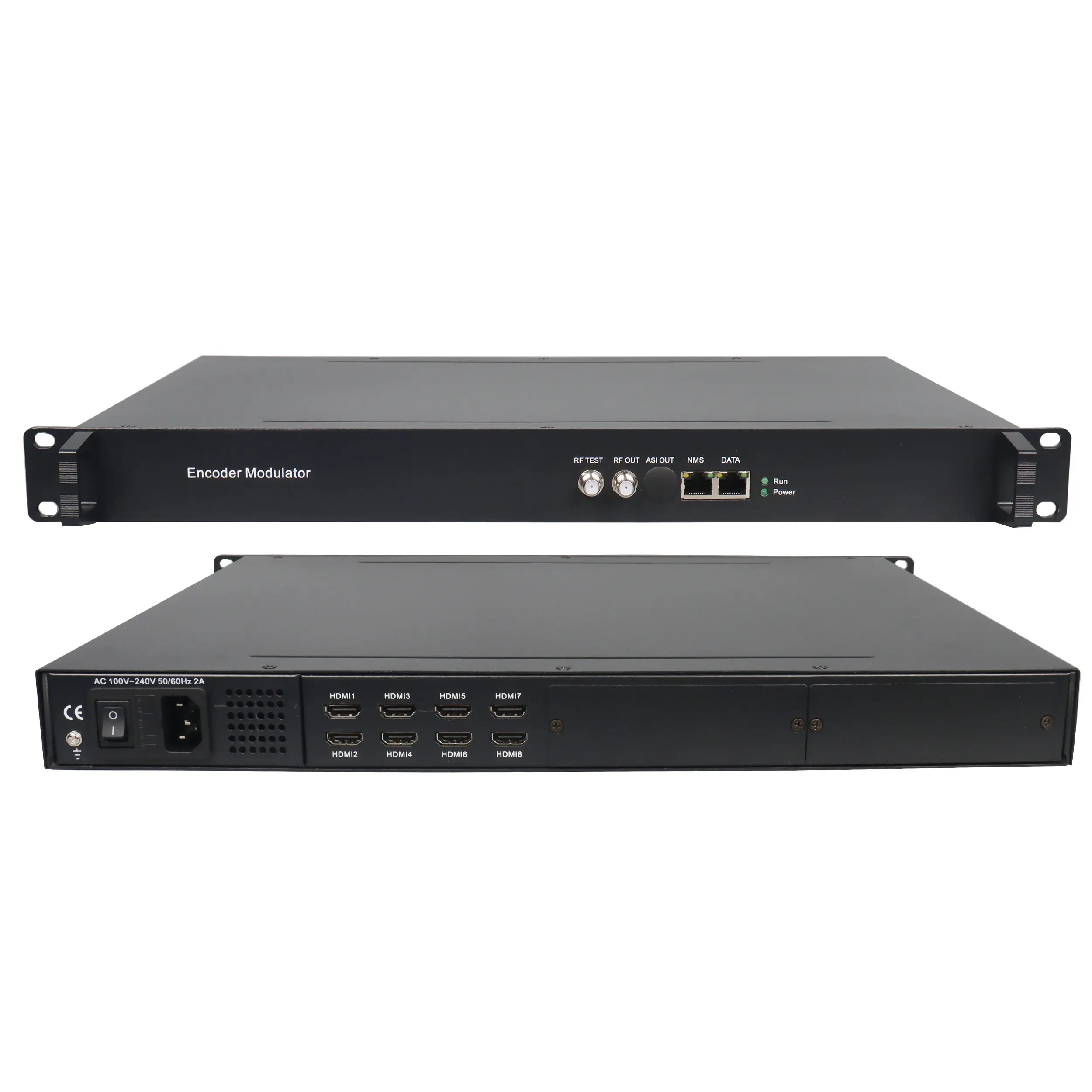 H.264 DVB C/T modulator مشفر 8 16 24 قناة تلفزيون رقمي HD