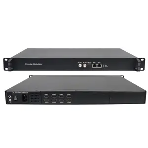 H.264 DVB C/t modulator Encoder 8 16 24 kênh truyền hình kỹ thuật số Encoder modulator HD