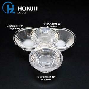 High Power Indoor LED Wall Washer Spot Iluminação Asférica COB Lentes PMMA Material PC Injeção Mold Focando Pista para Hotéis - Product Image 1