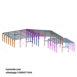 Pabrik Struktur Baja Gudang Struktur Baja Ringan Prefabrikasi Rekayasa Kolom Baja Balok Desain Kolom Kotak Pemrosesan - Product Image 3