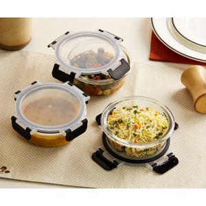 Ensemble de 12 récipients en verre de haute qualité pour la préparation des repas, compatibles micro-ondes, avec couvercles hermétiques, pour le travail, la maison et les voyages, pour une utilisation en cuisine - Product Image 2