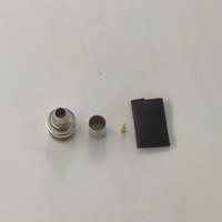 Câble coaxial RF étanche RG6 avec connecteur BNC mâle à sertir pour antenne de vidéosurveillance industrielle