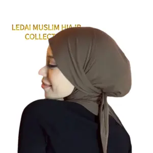 New Market jersey scarf tie back ninja style easy to wear custom scarf hijab headband for women