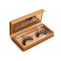 Benutzer definiertes Logo Luxus Nerz Wimpern Stilvolle Wimpern Verpackung Geschenk box Recycelbare magnetische Wimpern starre Pappkartons