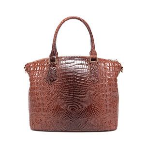 Borse a mano Vintage da donna di alta qualità in pelle sintetica borsa a tracolla Top con manico in coccodrillo borse dal Design unico per donne di lusso - Product Image 5