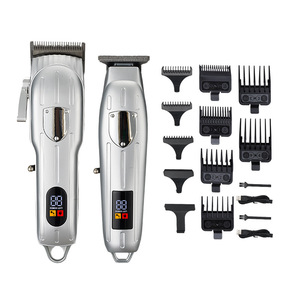 Máquina de Cortar Pelo Inalámbrica Profesional para Barbero, Recortadora de Precisión 0mm, Afeitadora Eléctrica para Acabados, con Pantalla LCD en Inglés y Carga USB - Product Image 5