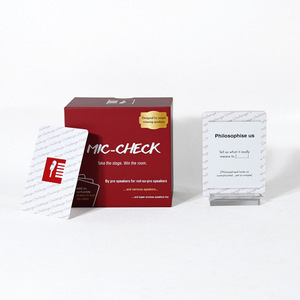 เกมการ์ด Mic Check 250 ใบ เกมท้าทายการพูดสำหรับผู้ใหญ่และผู้ที่มีความกังวลในการพูด - Product Image 1