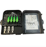 Caja de Distribución de Fibra Óptica de 8 Núcleos, Equipo FTTH, Terminal de Fibra Óptica, Caja NAP/ODB/FDB, Caja Divisora de Fibra Óptica ODP