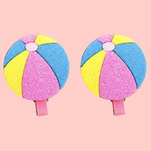 Mignon mode rose lunettes de soleil plage volley-ball charme paillettes feutre Snap pinces à cheveux accessoire pour enfants filles - Product Image 4